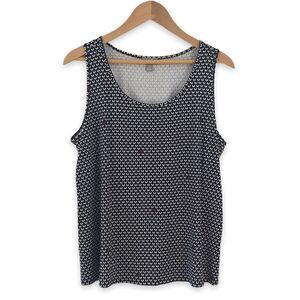 J. Jill‎ black & white tank top size LP